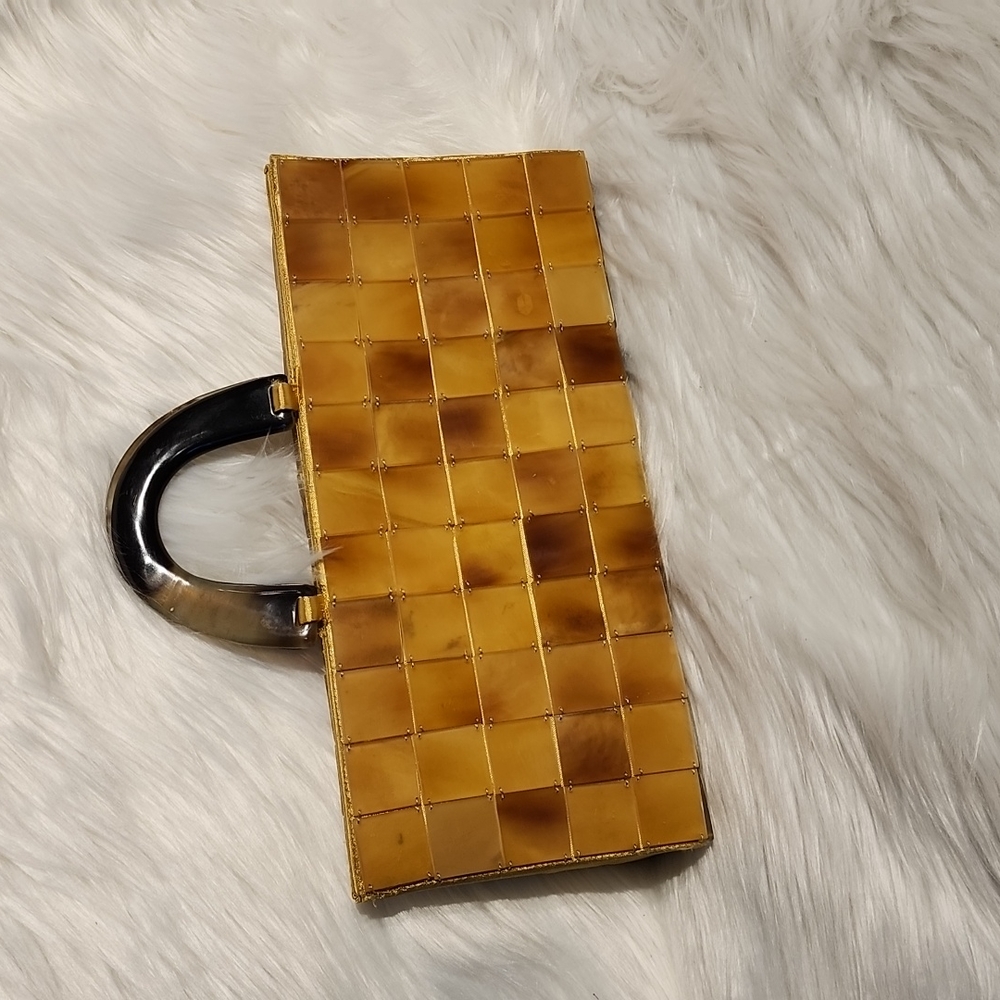 1950's Lucite Purse Tortoise tiles - Picture 4 of 10